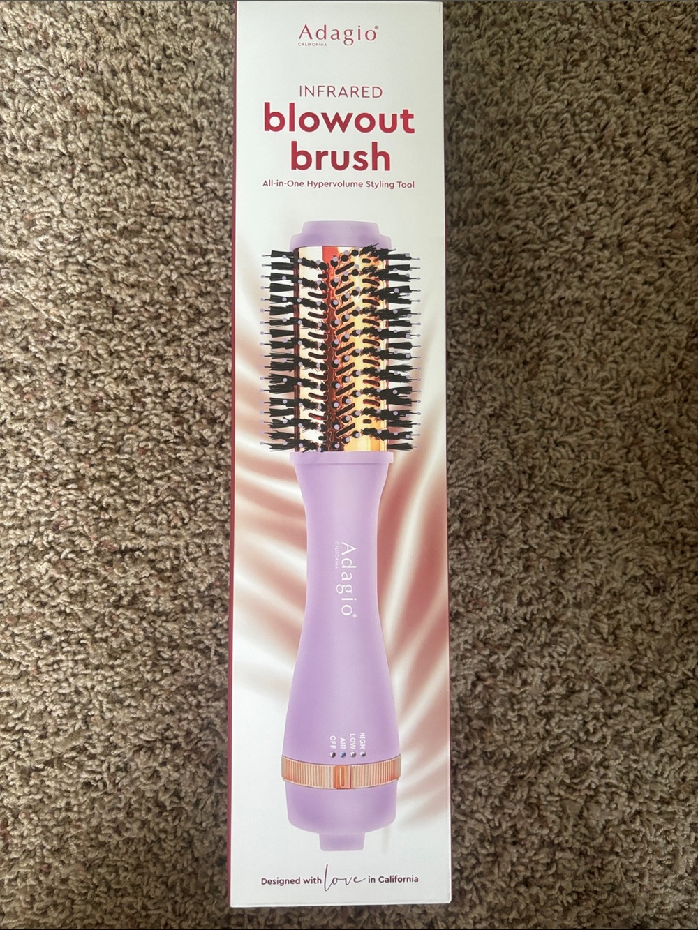 NEW Adagio Infrared 2” Blowout Brush in Lavender